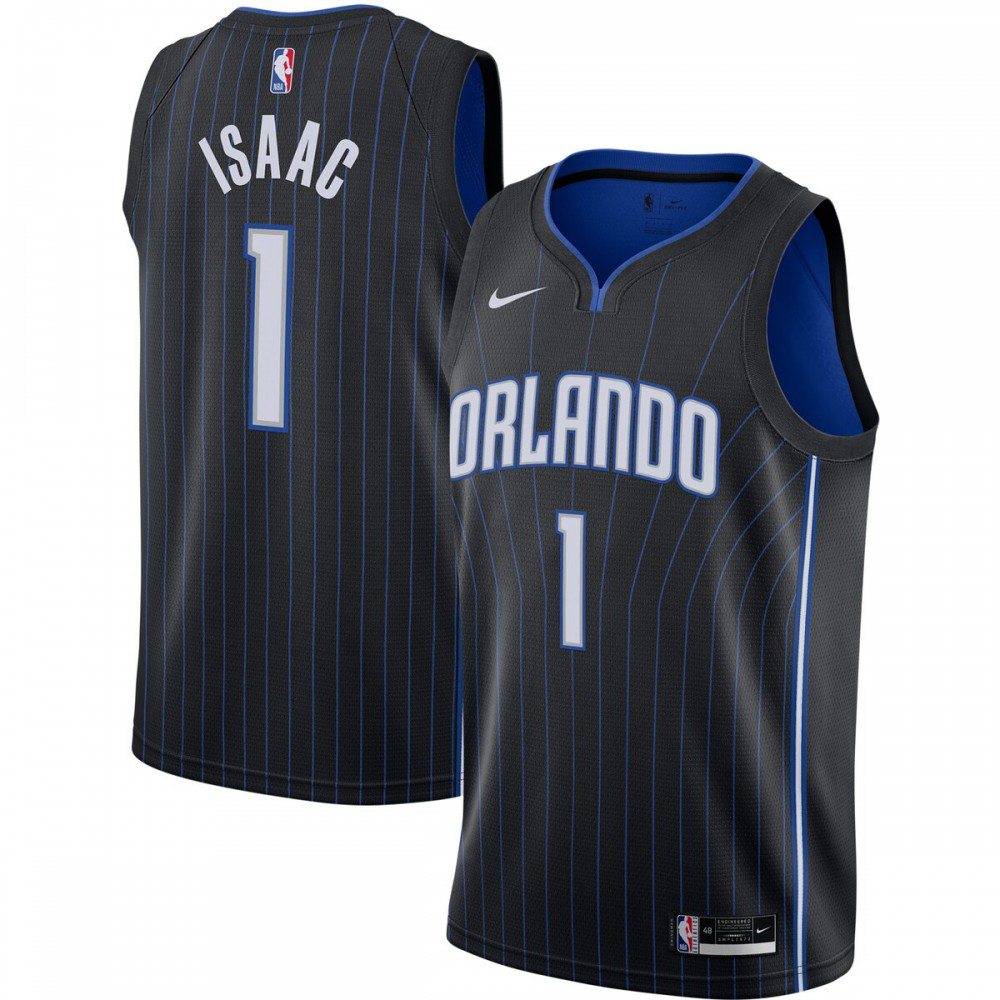 Jonathan Isaac Orlando Magic 2020/21 Swingman Jersey - Black - Icon Edition-Pro Kit Vault | Brand New 26/27 Sports Jerseys